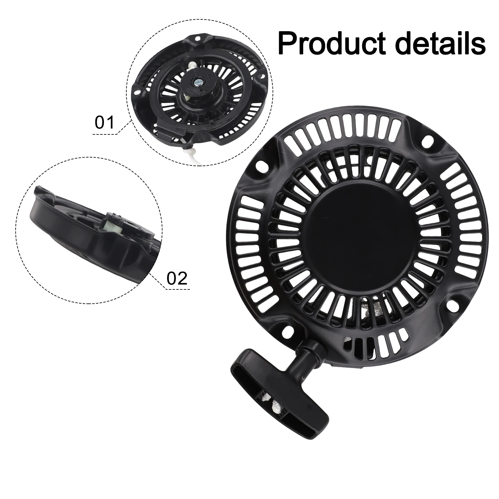 For EX21 For EH17 Easy Installation Compatible Starter Maintenance Tasks Easy Installation Recoil Starter Hassle-free Setup