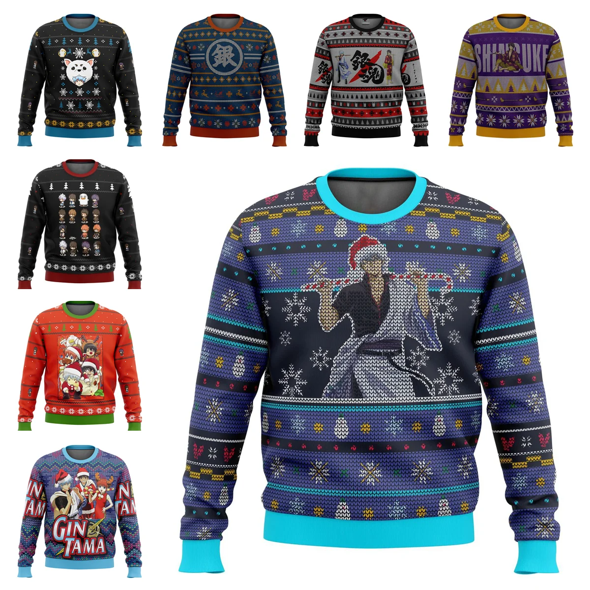 

Anime Gintama Sakata Gintoki Pullover Shimura Shinpachi Cosplay Clothes Sadaharu 3D Printing Unisex Shirt Streetwear Costumes