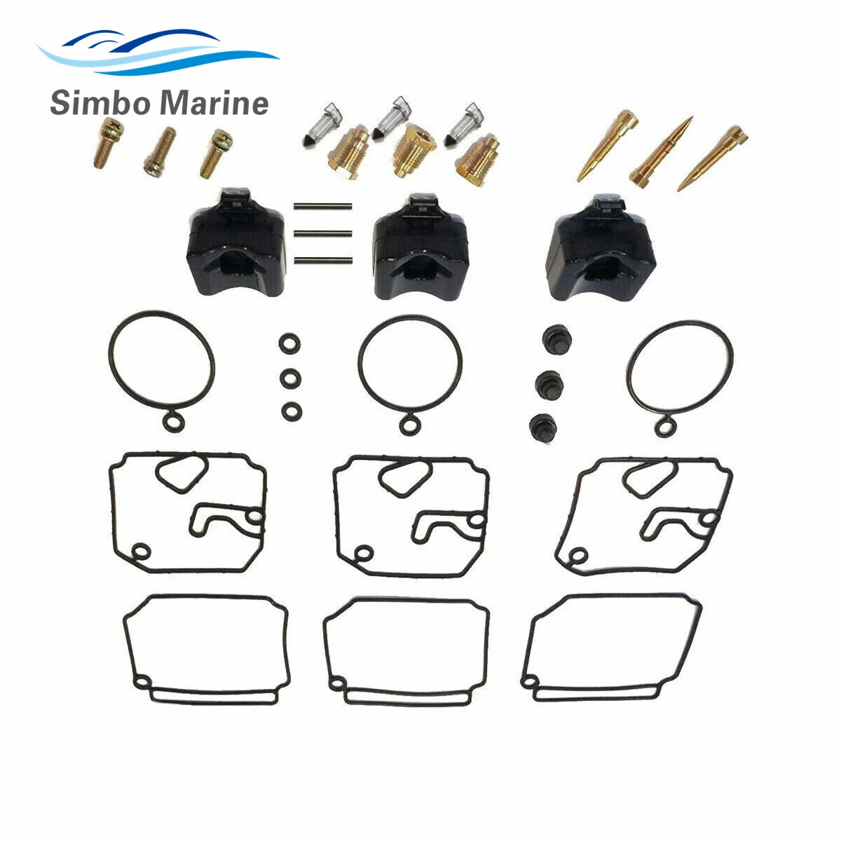 6H4-W0093 Carburetor Repair Kit For Yamaha 2 Stroke 40HP 50HP Outboard Motor 6H4-W0093-02 6H4-W0093-03 6H4-W0093-04 18-7767