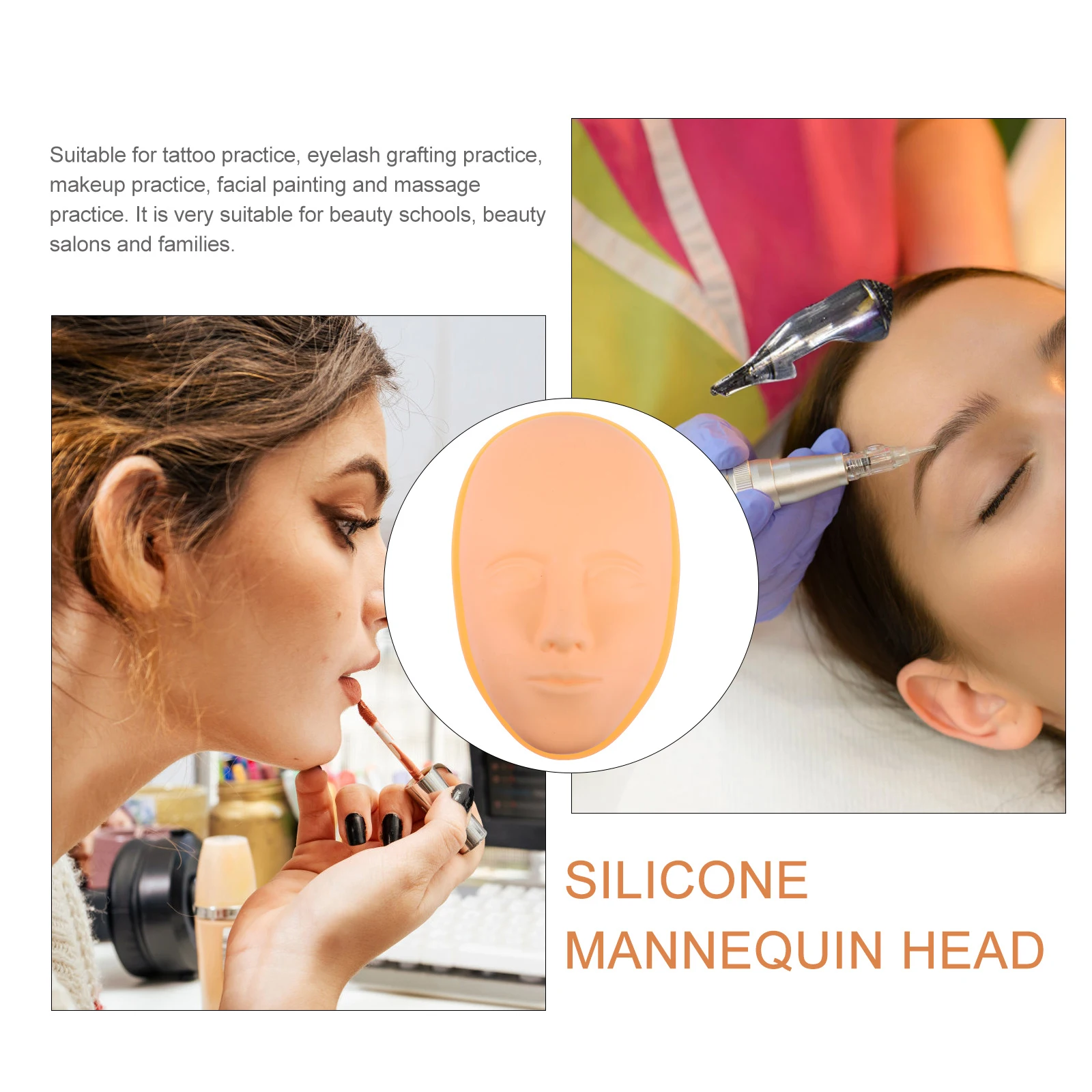 

Tattoo Practice Skin Silicone Fake for Tattooing Supplies Training Artificial Base Embroidery Artists Beginners Needles Machines