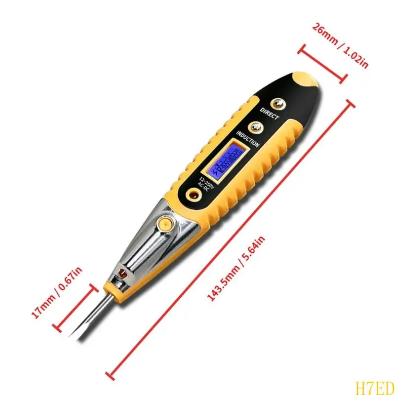 H7ed Multifonctionnel Intelligent Induction Tension Tester Tester Tester LED Affichage pour les électriciens