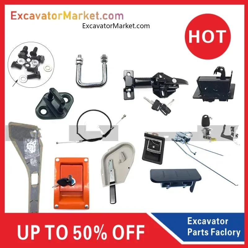 For DOOSAN DH DX DAEWOO 80 150 220 225 300-5-7 -9 Cab door lock assembly lock cylinder high quality excavator accessories