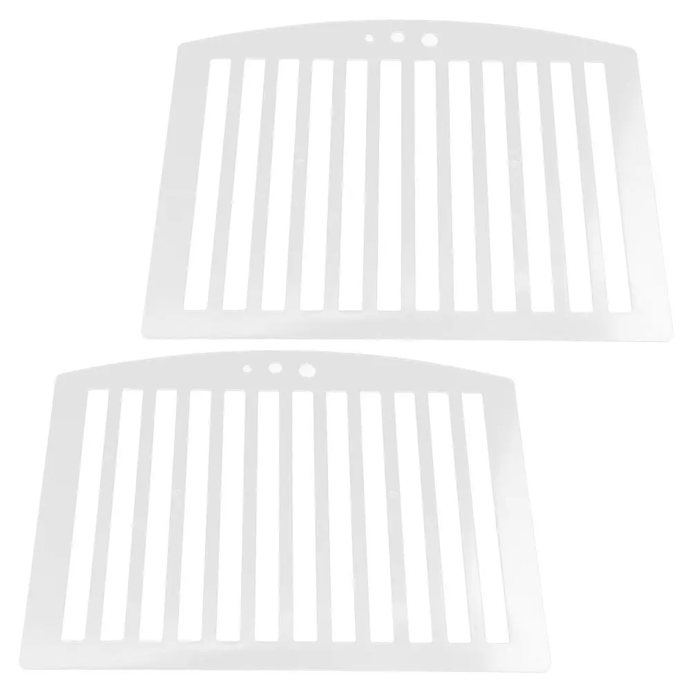 2pcs Exam Ruler Transparent Plastic Drawing Ruler For School Kids Classroom Grid Stencil Template Student Supplies