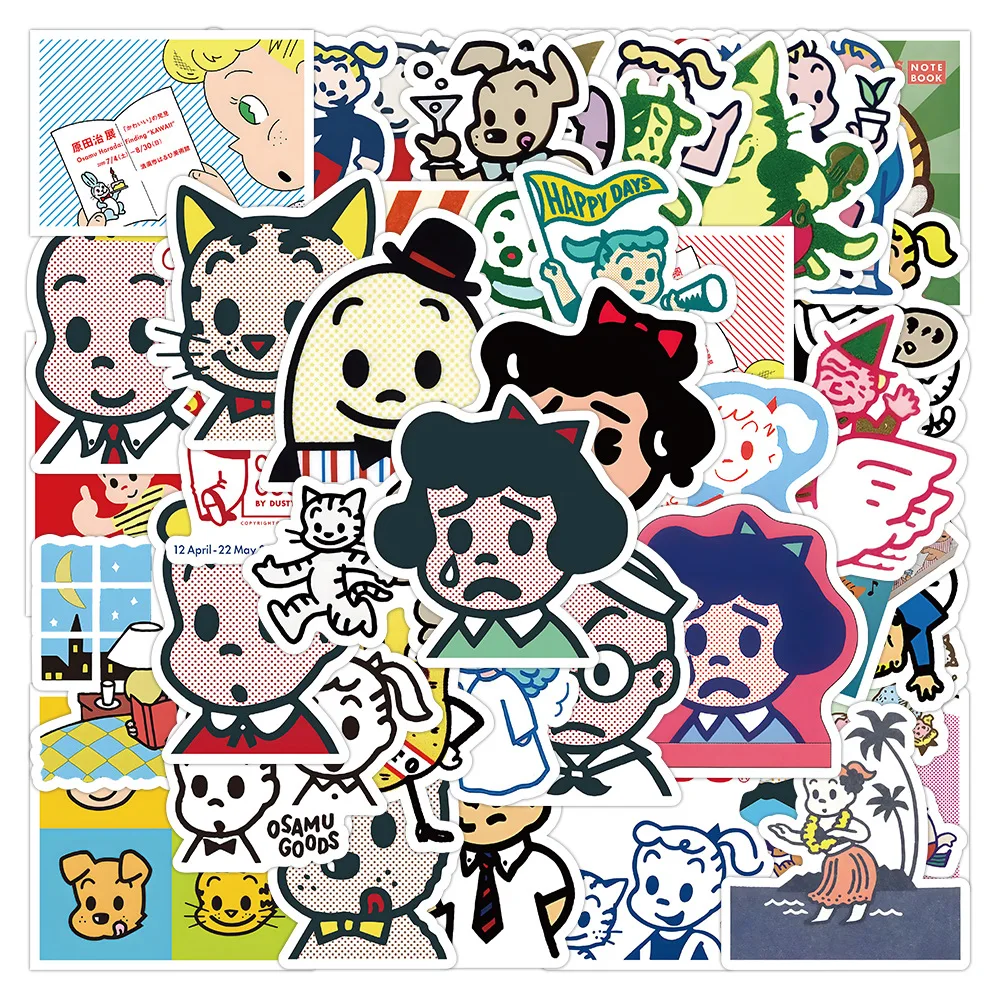 100pcs Cartoon Character Harada Haru Graffiti Decoration Notebook Luggage Account Skateboard Sticker