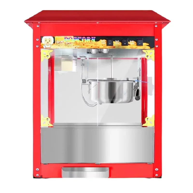 Portable Mini Popcorn Machine With Transparent Chamber - Ideal For Small Businesses & Mobile Vendors