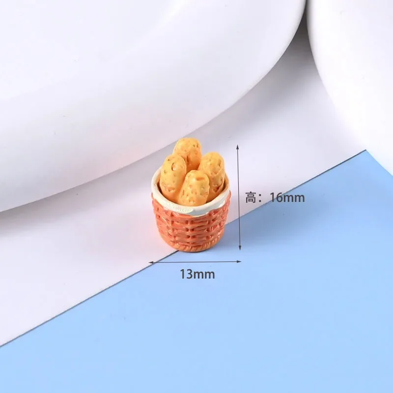 الإفطار الخبز البسكويت كريم الغراء المواد الراتنج مصغرة الصالحة للأكل لعب اللعب الملحقات الصغيرة اليدوية DIY الملحقات