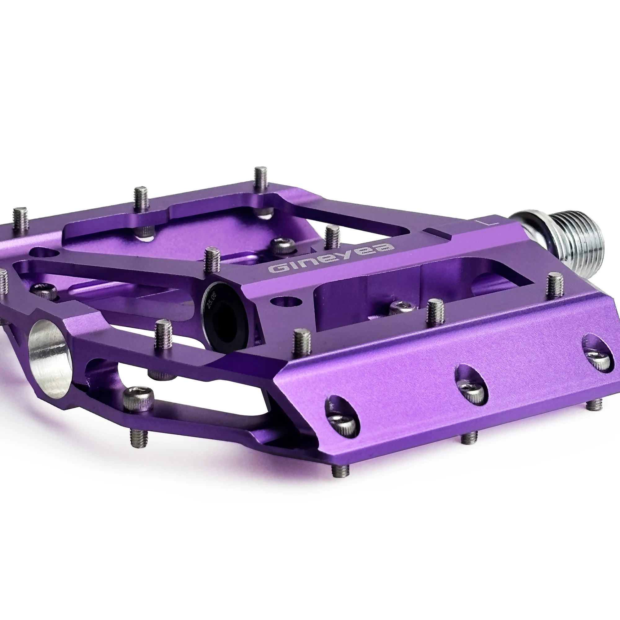 Gineyea Mountainbike-Pedale, MTB-Pedale, flache Fahrradpedale, Aluminium, 9/16 Zoll abgedichtetes Lager, leichte Plattform für Rennrad – Detail 4
