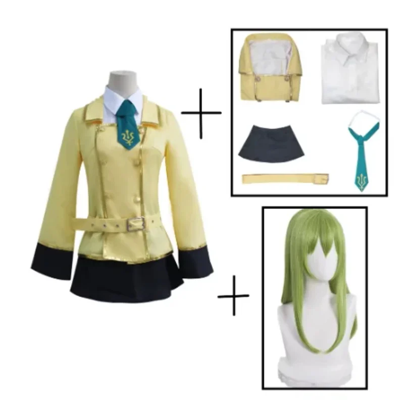 أنيمي كود Geass C.C. شعر مستعار زي تنكري C2 كود Geass: جوارب Lelouch of the Rebellion زي فيونكة للهالوين للفتيات والنساء