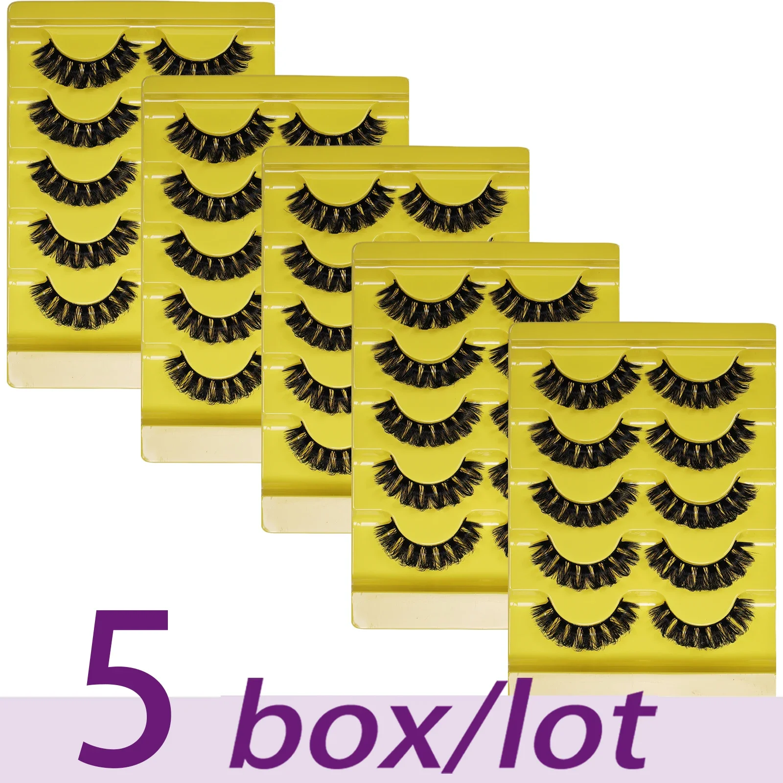 15 paia/25 paia 3D ciglia finte striscia russa DD Curl ciglia finte soffici volume estensione ciglia trucco