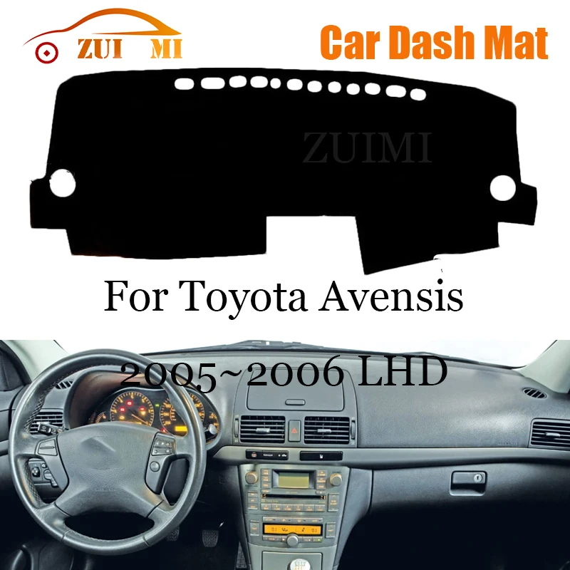 

ZUIMI Dashboard Cover Dash Mat Dashmat For Toyota Avensis 2005~2006 LHD RHD Dash Board Cover Pad Sun Shade