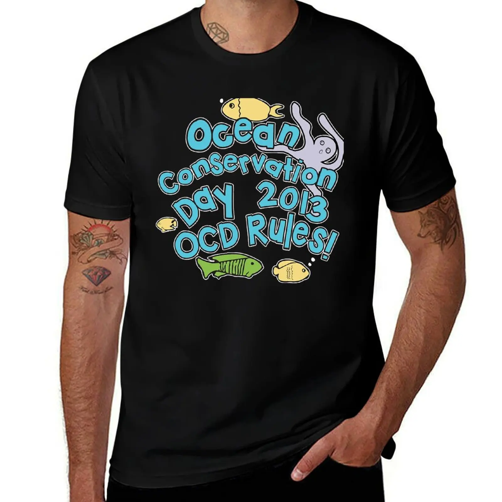 

New Girl OCD T-Shirt cotton t shirt pack men t shirt cotton 100% T-Shirt