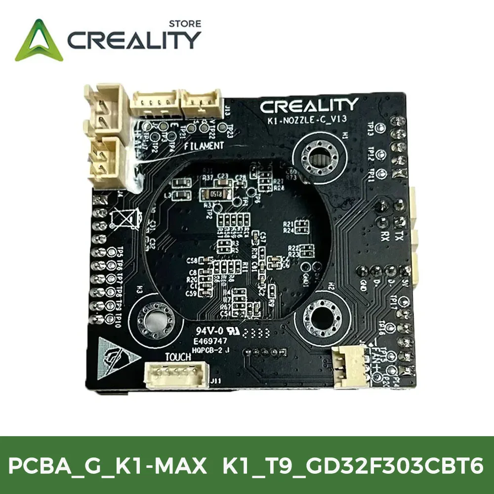 

Creality Original PCBA_G_K1-MAX/K1_T9_GD32F303CBT6 NOZZLE-C-V13 Плата адаптера Замена аксессуаров для 3D-принтеров Creality Hotend