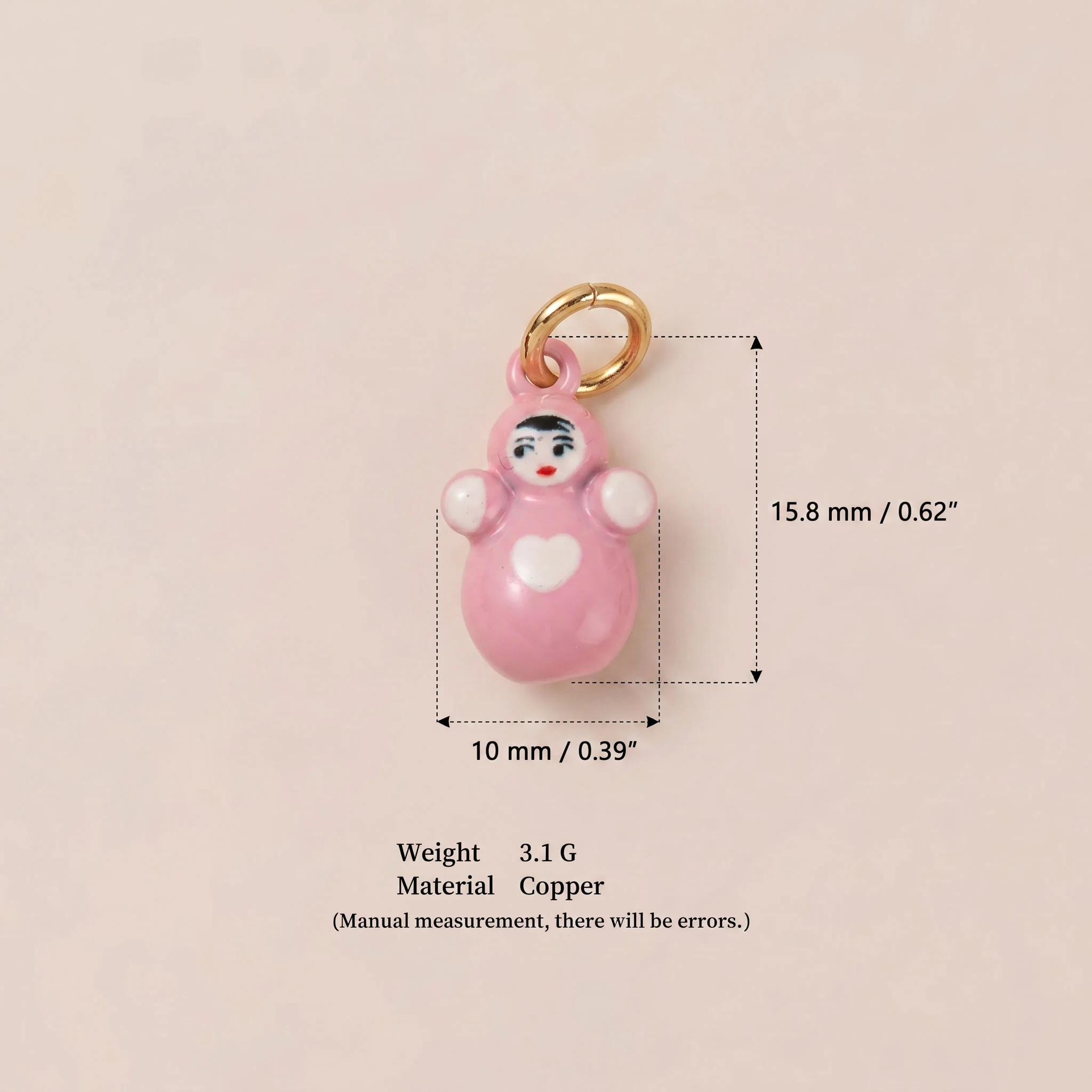 Modische und trendige neue festliche Liebes-Pferdefigur mit wackeligem DIY-Anhänger für Schmuck. – Detail 5