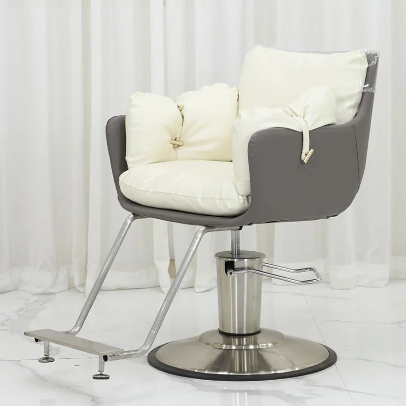 Modern Round Base Large Hydraulic Pump Salon Hairdressing Chair Swivel Small Saloon Shop Styling Barber Chair for Sale