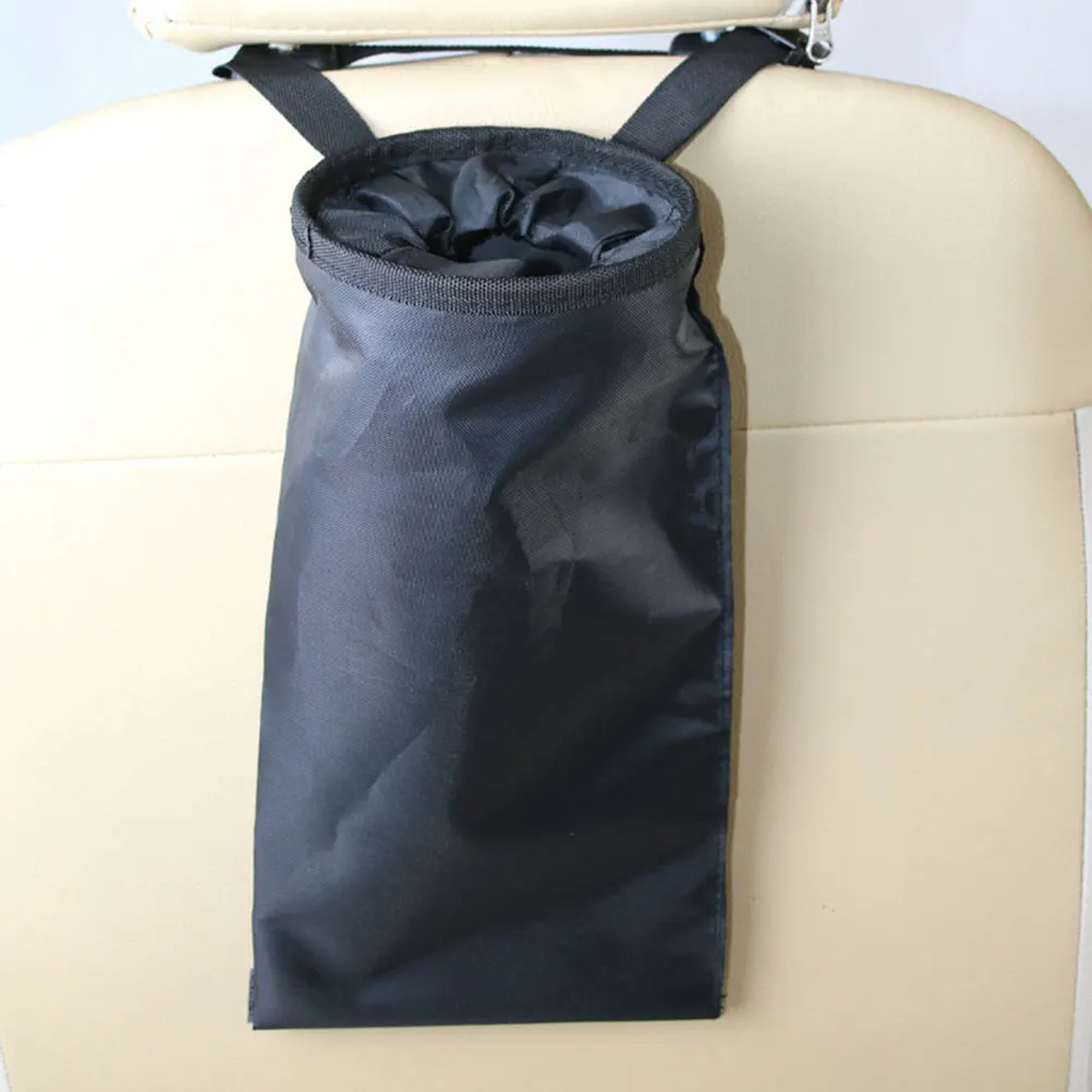 

Versatile Car Seat Back Organizer Hanging Umbrella Holder Black Polyester Fabric Car Accessories Storage Bag