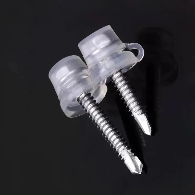 410 External Hex Self Tapping Dovetail Screw With Transparent Waterproof Cap Combination M4.8 M5.5