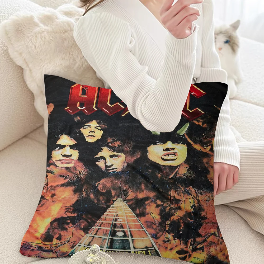 Rock Singer A-AC D-DC Band Cushion Cover Pillow Cover Decor Pillowcase Printed Cushion Case For Couch