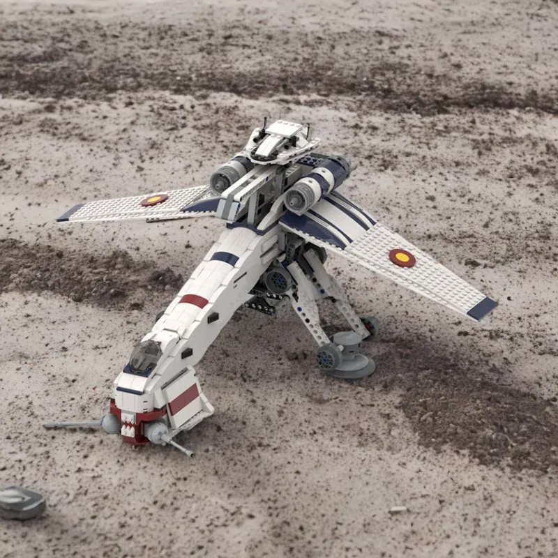 

1085PCS Star Battle Republic Dropship 2.0MOC Building Blocks Educational Toy for Kids Creativity Development DIY Birthday Gift