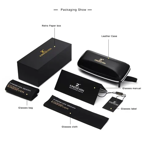 Солнцезащитные очки KINGSEVEN N9126 - стиль и защита от UV — фото товара