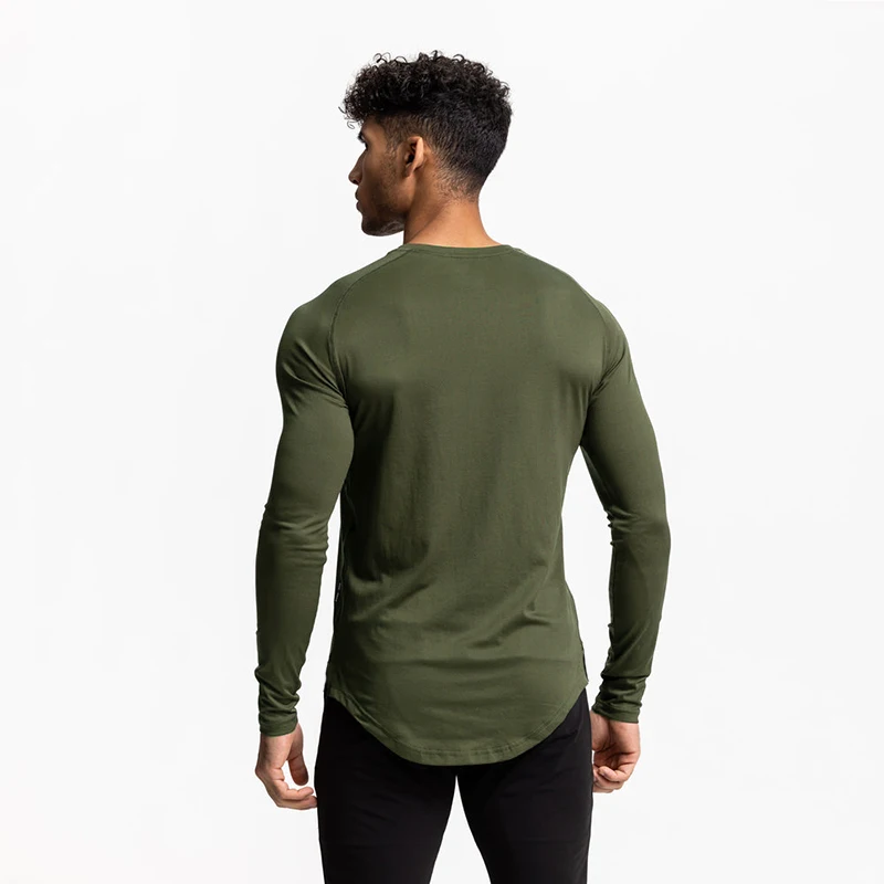 Autumn Compression T Shirt Men Fitness Tight Long Sleeve Sport T-shirt Jogging Training Shirts Gym Sportswear Quick Dry Tshirt