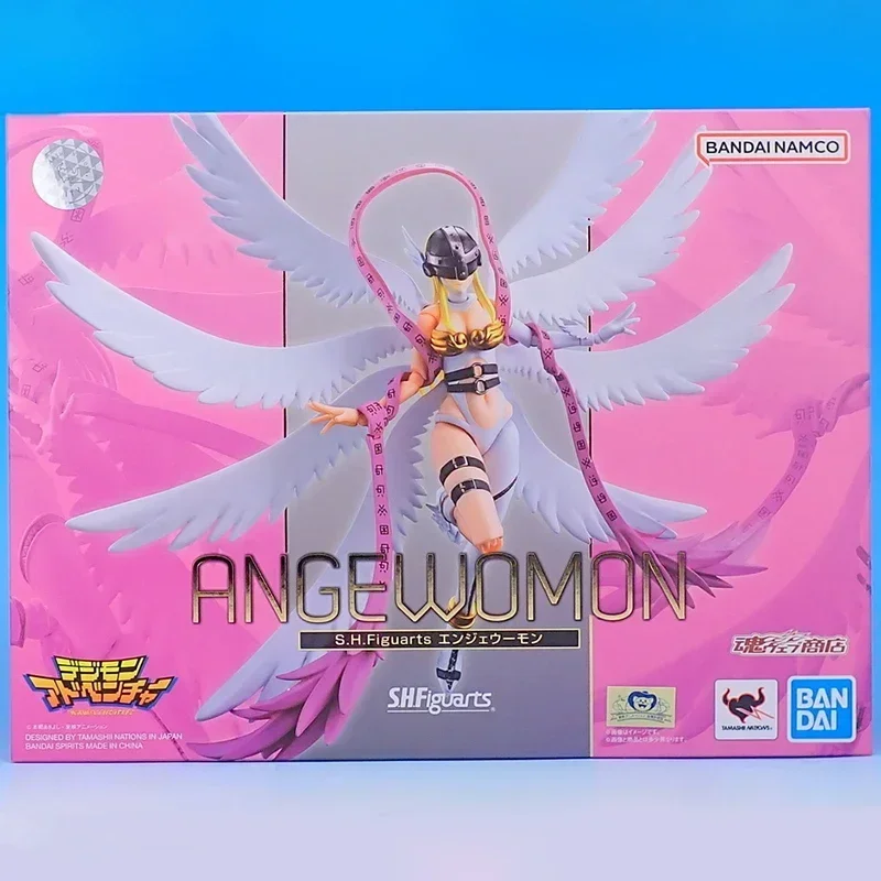 In Stock Bandai SHFiguarts Digimon Anime Model ANGEWOMON Action Figure THE ROBOT SPIRITS Plastic Assembly Model Toys