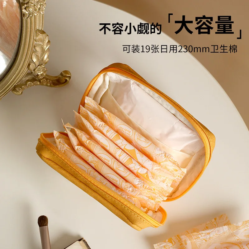 Bolsa de embalagem de armazenamento de guardanapo sanitário, menstruação adolescente, menstruação, portátil, pequena bolsa de tampão