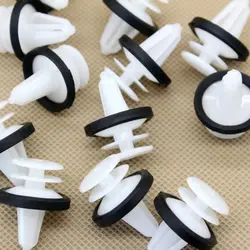 10pcs set Rivets Accessories Door Trim For Ford Panel Clips Plastic W713297-S300 White With Sealer High quality