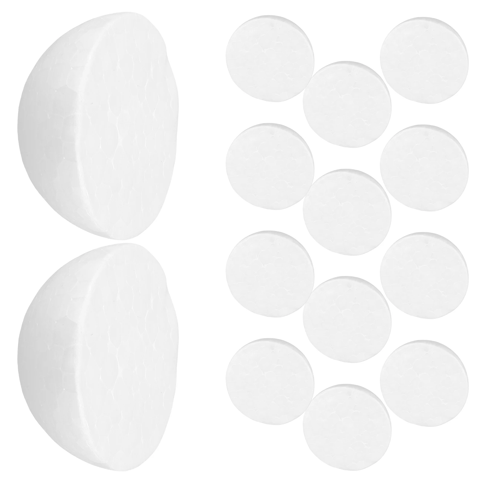 Pelotas de hemisferio de espuma pequeñas, decoración navideña, cuenco redondo medio artesanal, modelo de bola para niños, pintura semicircular nament DIY