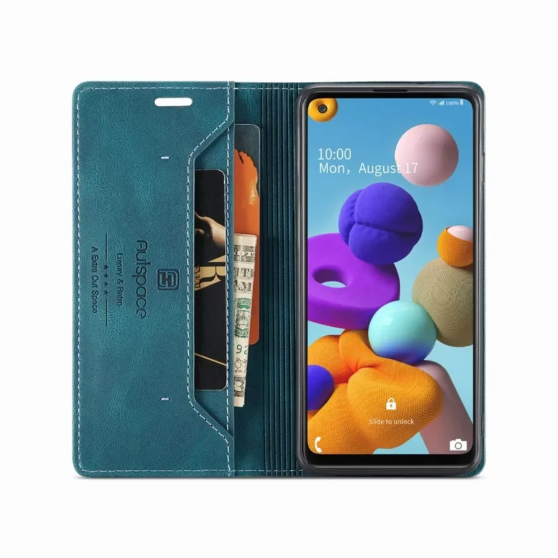 Leather Case For Samsung Galaxy A21S A70 A50 A04 S A13 Wallet Flip Phone Cover Case On For Samsung A30S A40 A51 A71 A31 A41 A24