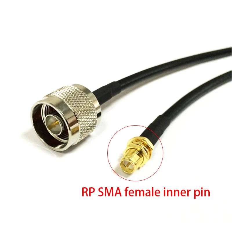 

1PC New RP-SMA Female Jack Switch N Male Plug Convertor RG58 Pigtail Cable Wholesale 50CM 20" /100CM for WIFI Antenna