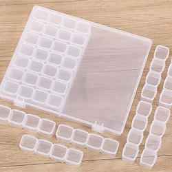 28/56 grids Buckle Design Container Plastic Box Practical Compartment Jewelry Earring Bead Screw Holder Display Case Storage Box