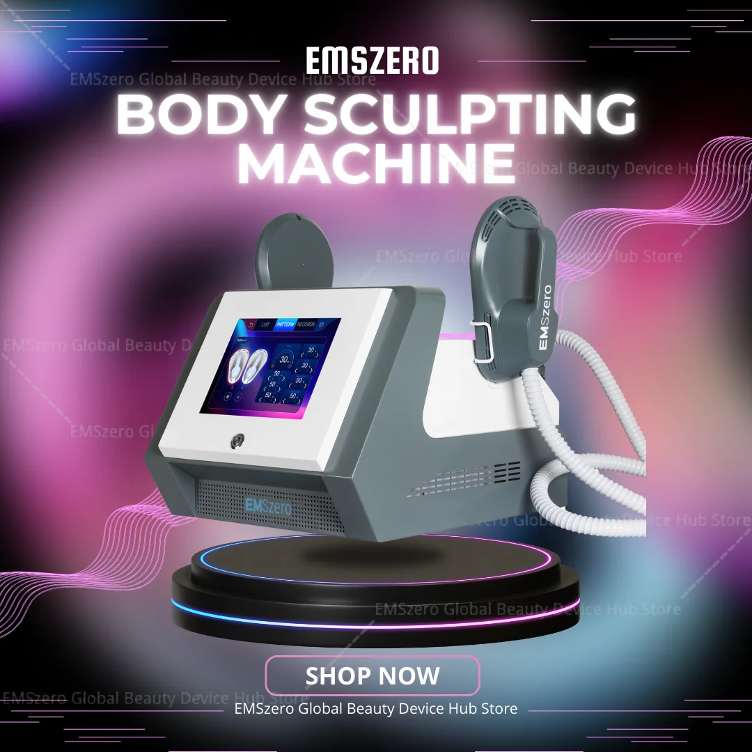 

Ems Body Sculpt Machine EMSzero RF 6500W Eletric Muscle Stimulator Device Desktop Hiemt Slimming Beauty Machine with 2RF Handles