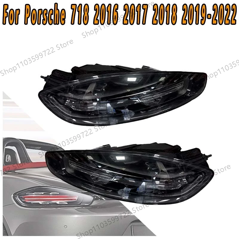 For Porsche 718 2016 2017 2018 2019 2020-2022 Smoked Taillights Reverse Lights Brake Lights Turn Flashing Lights Driving Lights