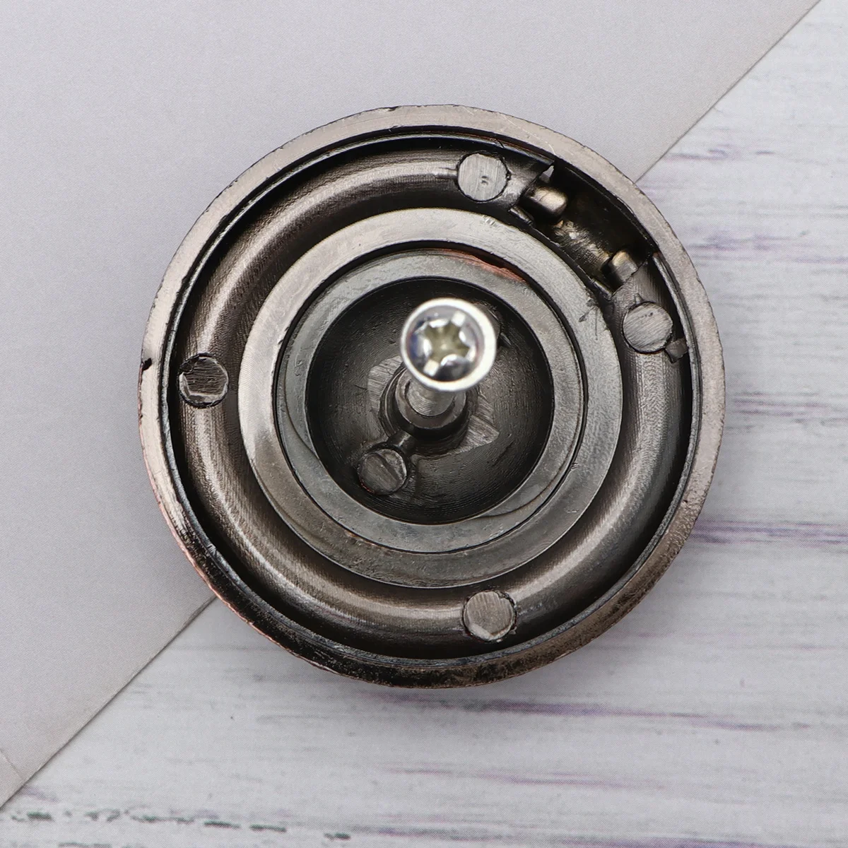

5pcs Round Single Hole Drawer Pull Handle 47Mm Red Bronze Vintage European Cabinet Knob Durable Metal Grip For Home Bathroom