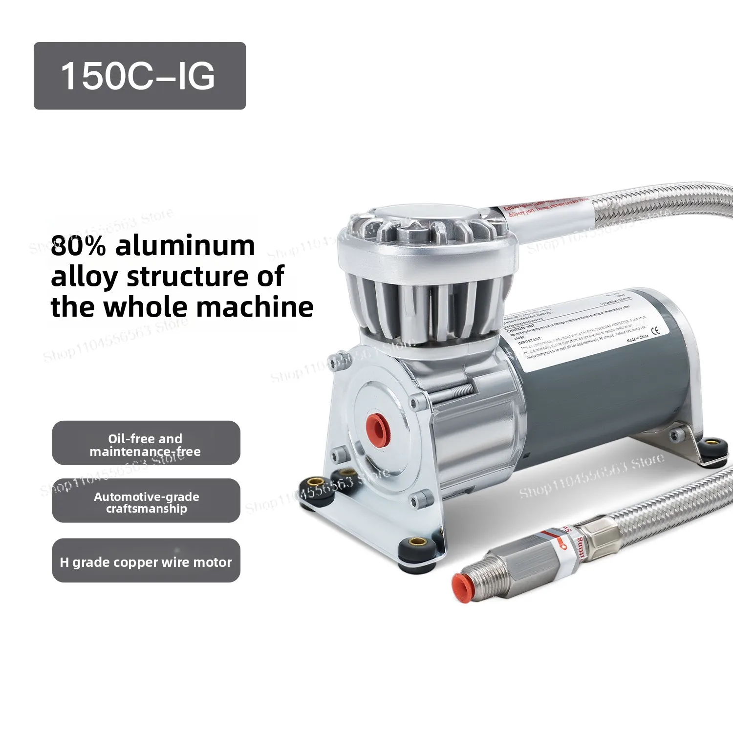 150C Micro DC Compressor 12V/24V for Robotics & Needle-Free Injection Systems with IP67 Waterproof Protection