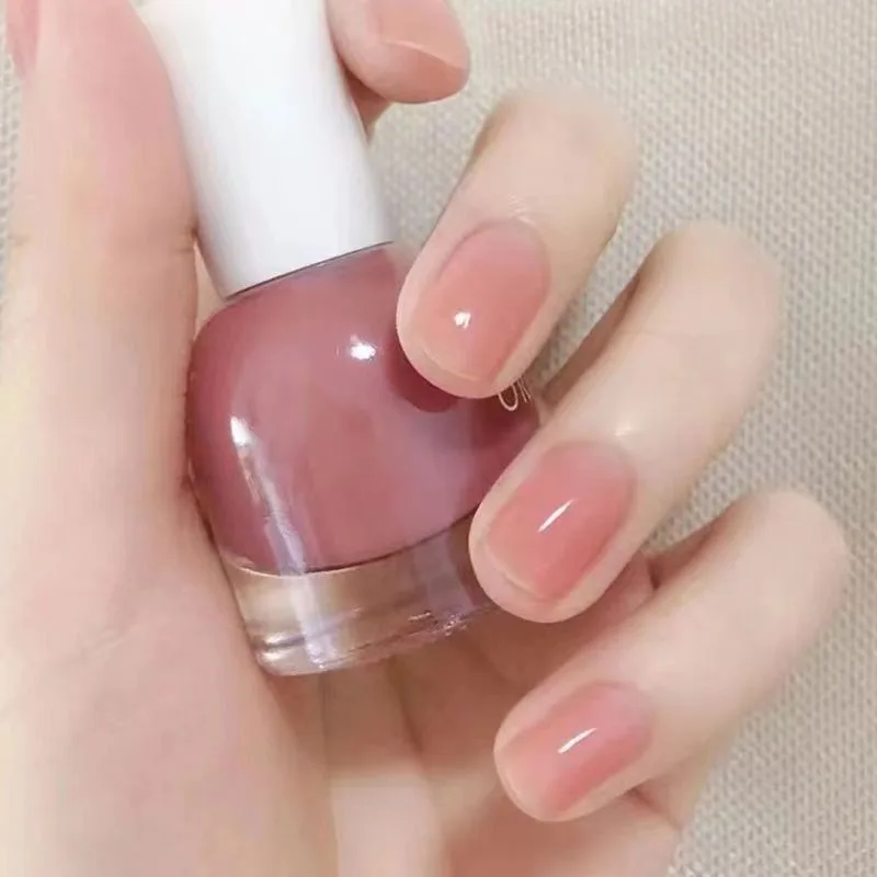 High Gloss Cherry Glitter Nail Polish Quick Air Dry No Lamp Required Long Lasting Varnish For Fashionable Summer Nails
