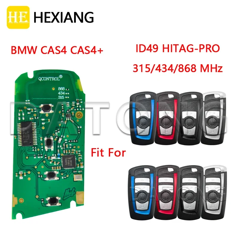 HE Xiang Car Remote Key PCB For BMW 5 7 F Series X5 X6 F20 F21 F30 F31 CAS4 CAS4+ ID49 PCF7945P Chip 315 434 868 Keyless Entry