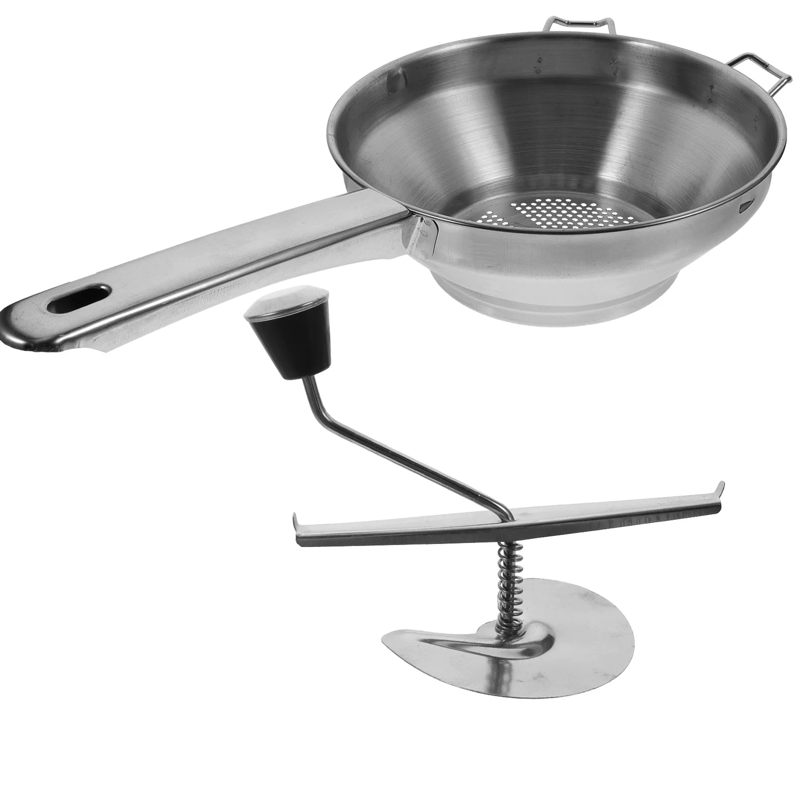 

Stainless Steel Masher Food Pressing Tool Potato Ricer Fruit Hand Mixer Electric Handheld