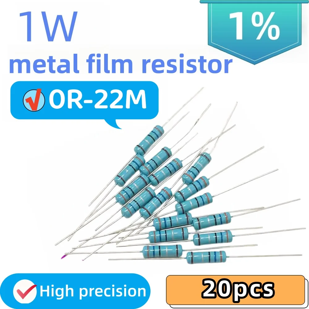20Pcs, 0R-22M 1% Me…