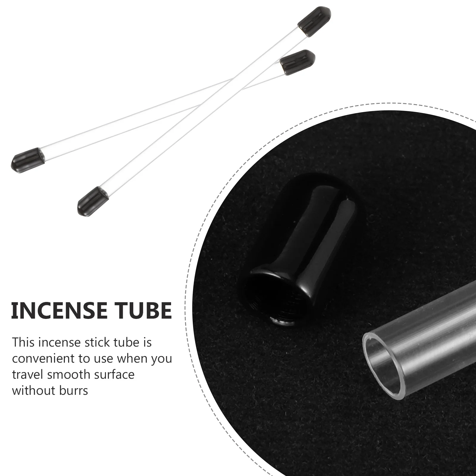 

30pcs Clear Acrylic Incense Storage Tube for Stick Container Sample Holder Organizing Display Use