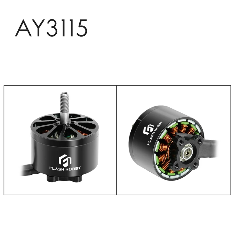 1 PCS Black Metal AY3115 Brushless Motor For 9/10Inch FPV Drone / Cinematic / Long Range / Payload