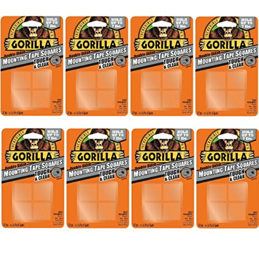 

6067201 Mounting Tape Squares Tough and Clear