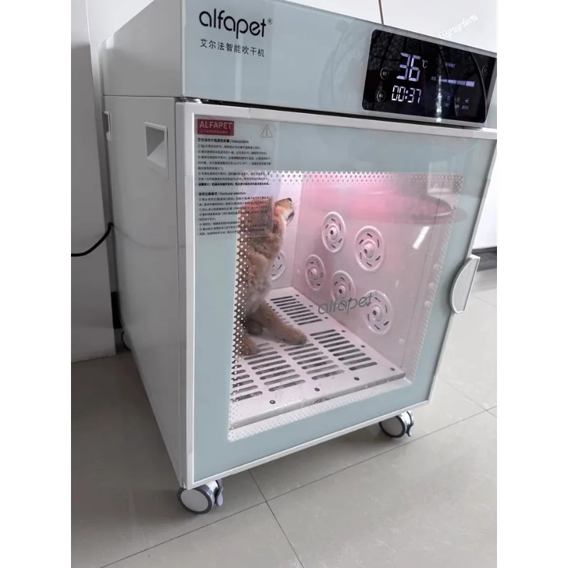 Dog Dryer Box, Pet Drying Box Smart Temperature Control Pet Hair Dryer and 360 Drying Ultra Quiet Dog Dryer Box for Dog Grooming