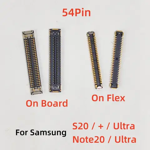 5-20pcs 54Pin USB Charging FPC Connector For Samsung Galaxy Note20 S20 + S20U Ultra Charger Plug On Board