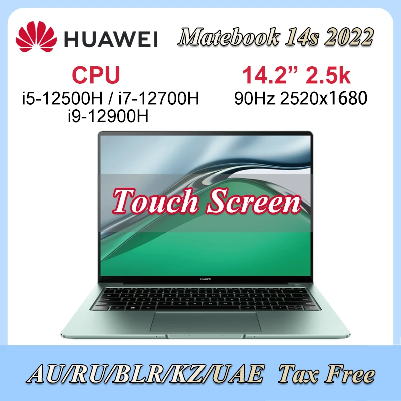 Ноутбук HUAWEI MateBook 14s, 14,2 дюйма, 16 ГБ, 512 ГБ, 1 ТБ, SSD