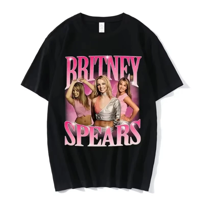 2026 Portrait Large Printed Cotton Unisex Short Sleeve T-Shirts, Vintage Pop Music Streetwear Tops, Print Tees for Kids Adults