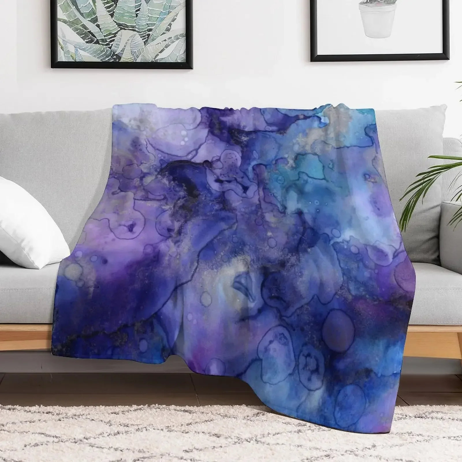 

Watercolour Throw Blanket Flannel christmas decoration Decorative Sofas Blankets