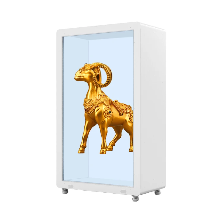 43 50 55 65 75 86 98 inch 3D indoor holographic infrared touch monitor LCD screen LCD holographic transparent display cabinet