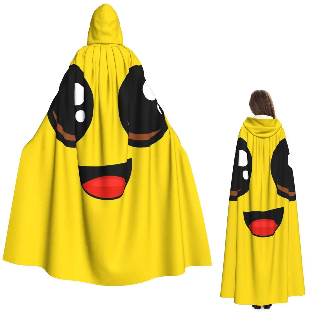 

Длинный капюшон-накидка в стиле Баттл Рояль с персонажем Банано-Пилли, средневековый костюм ведьмы, косплей-накидка, для Хэллоуина, вампир, взрослый, унисекс