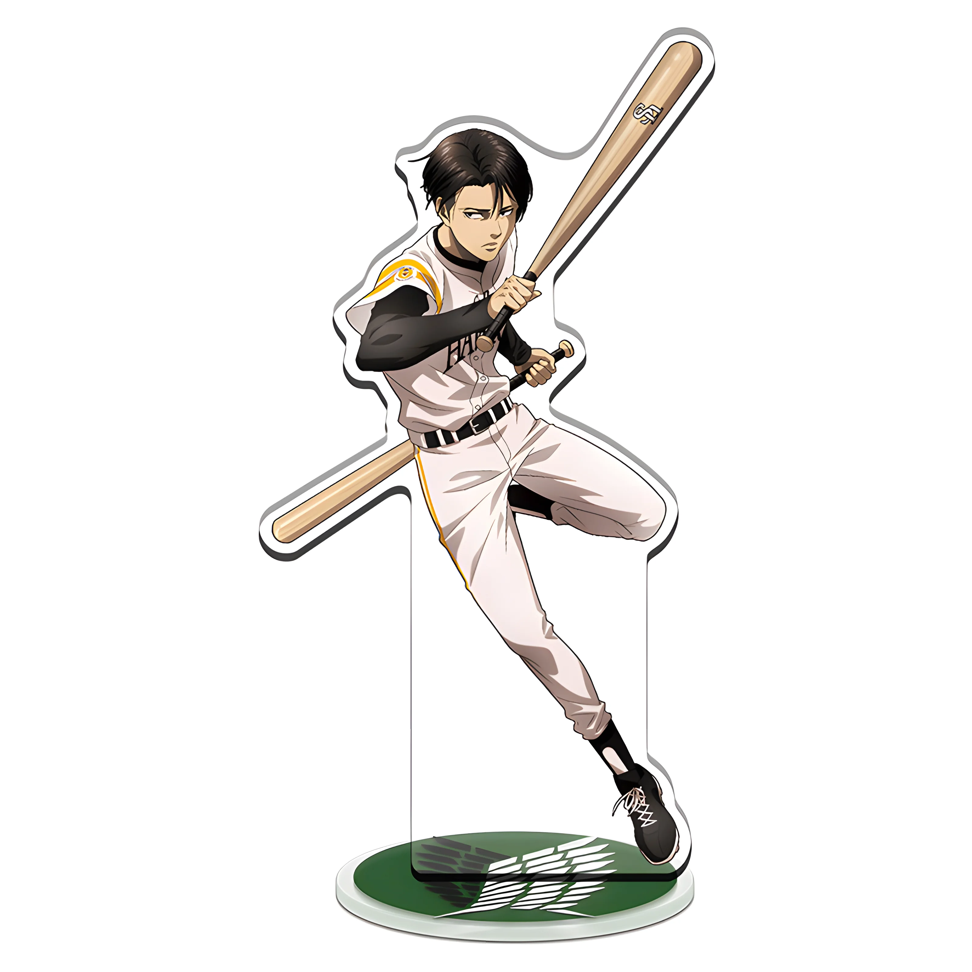 Hot Anime Attack on Titan 15cm Acrylic Standing Eren Mikasa Levi Erwin Armin Action Figures Model Desktop decoration stand gift